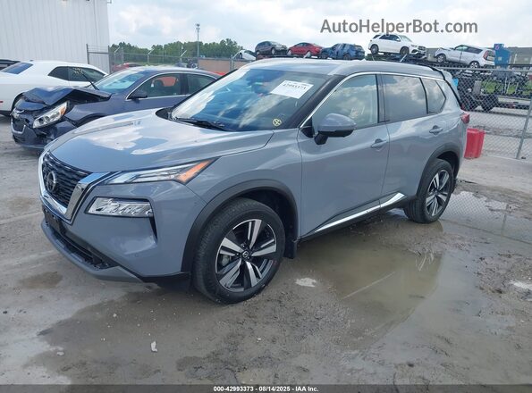 JN8AT3CB0MW241963 2021 NISSAN ROGUE Синий Передняя левая четверть