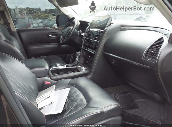 JN8AY2DBXM9792751 2021 NISSAN ARMADA Maroon Vista interior delantera