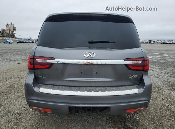 JN8AZ2NF8L9705040 2020 INFINITI QX80 Gray Rear view