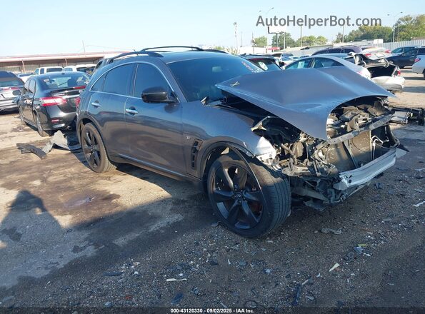 JN8CS1MU0HM140066 2017 INFINITI QX70 Gray Front right