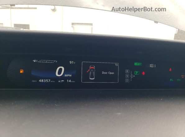JTDBVRBD7HA003661 2017 TOYOTA MIRAI Black Widok zestawu wskaźników