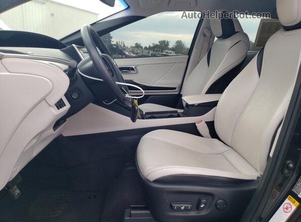 JTDBVRBD7HA003661 2017 TOYOTA MIRAI Black Widok wnętrza z przodu