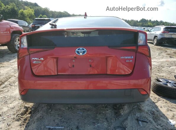 JTDKAMFU4M3141536 2021 TOYOTA PRIUS Red Հետևի տեսք
