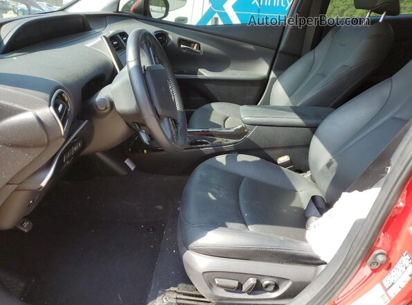 JTDKAMFU4M3141536 2021 TOYOTA PRIUS Red Սալոնի դիմացի տեսք