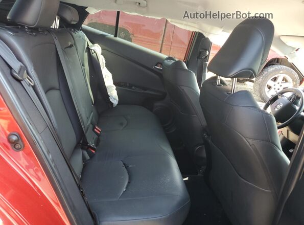 JTDKAMFU4M3141536 2021 TOYOTA PRIUS Red Հետևի նստատեղերի տեսք