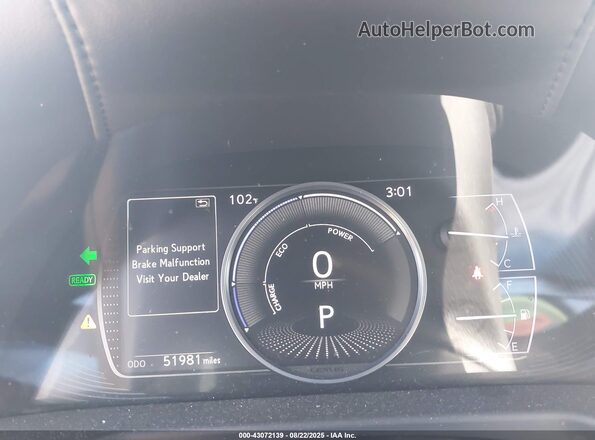 JTHB21B14K2007649 2019 LEXUS ES 300H Серый Вид задних сидений