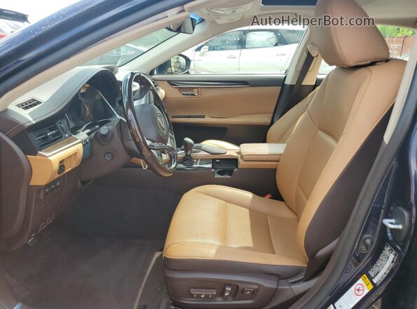 JTHBK1GG0H2258514 2017 LEXUS ES Синий Вид салона спереди