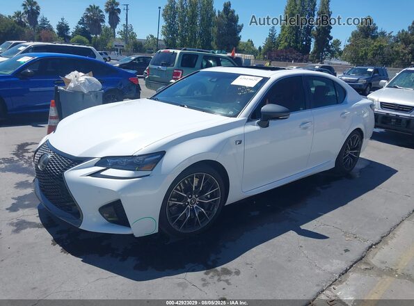 JTHBP1BL8HA002388 2017 LEXUS GS-F White Przód lewy