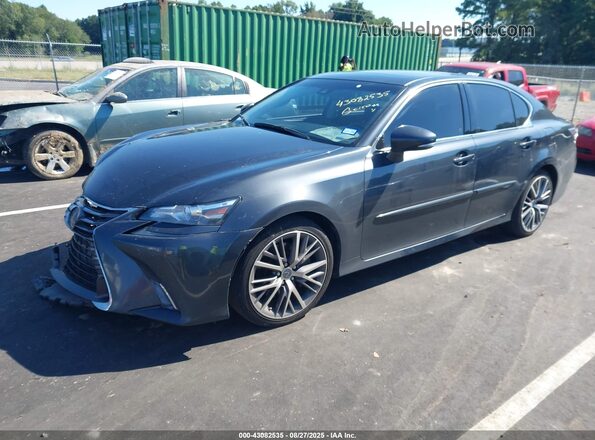 JTHBZ1BL8JA016372 2018 LEXUS GS 350 Серый Передняя левая четверть