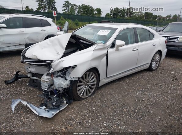 JTHCL5EF2H5028376 2017 LEXUS LS 460 White Vista tres cuartos delantera izquierda