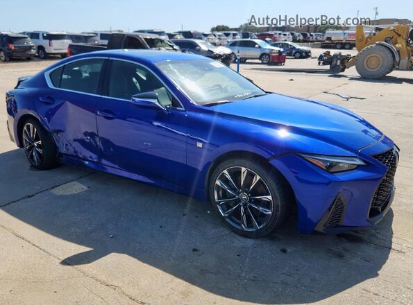 JTHGZ1E22M5021170 2021 LEXUS IS Синий Передняя правая четверть