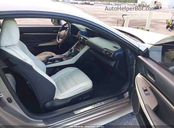 JTHHZ5BC4K5020575 2019 LEXUS RC 350 Silver Widok wnętrza z przodu