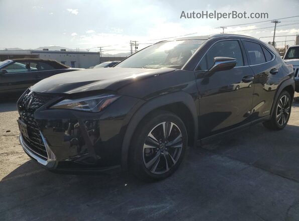 JTHP9JBH9L2022941 2020 LEXUS UX Black Առջևի ձախ երեք քառորդ տեսարան