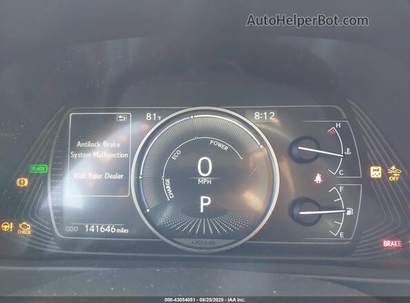 JTHU9JBH0K2010548 2019 LEXUS UX 250H White Вид задніх сидінь