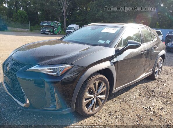JTHU9JBH3K2019678 2019 LEXUS UX 250H Черный Передняя левая четверть