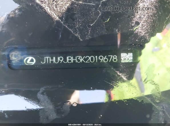 JTHU9JBH3K2019678 2019 LEXUS UX 250H Черный Вид щитка приборов