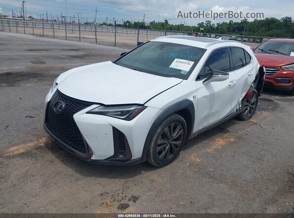 JTHY3JBH9K2009143 2019 LEXUS UX 200 White Առջևի ձախ երեք քառորդ տեսարան