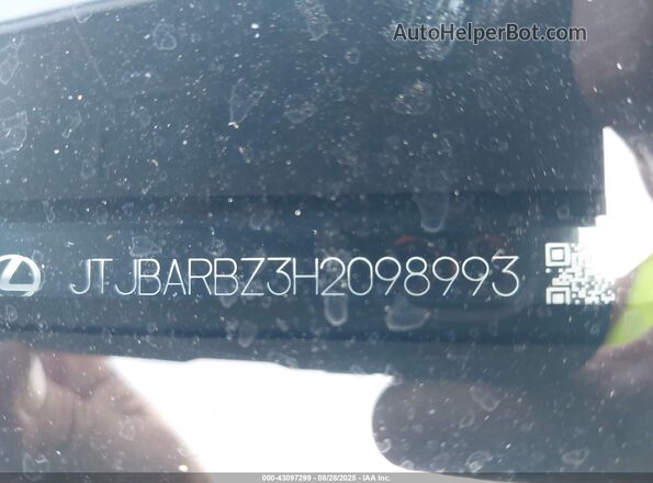 JTJBARBZ3H2098993 2017 LEXUS NX 200T Gray 