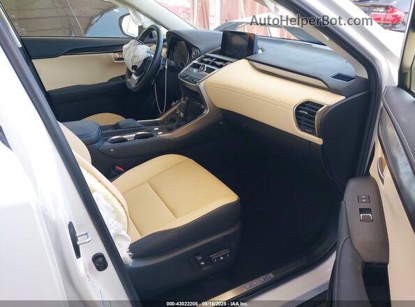 JTJBJRBZ7K2123627 2019 LEXUS NX 300H White წინა სალონის ხედი