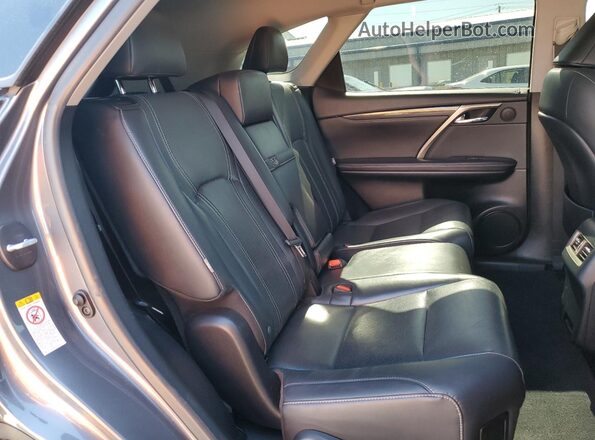 JTJDZKCA2J2011723 2018 LEXUS RX Gray უკანა სალონის ხედი