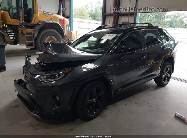 JTME6RFV7MD516219 2021 TOYOTA RAV4 HYBRID Gray Vista tres cuartos delantera izquierda