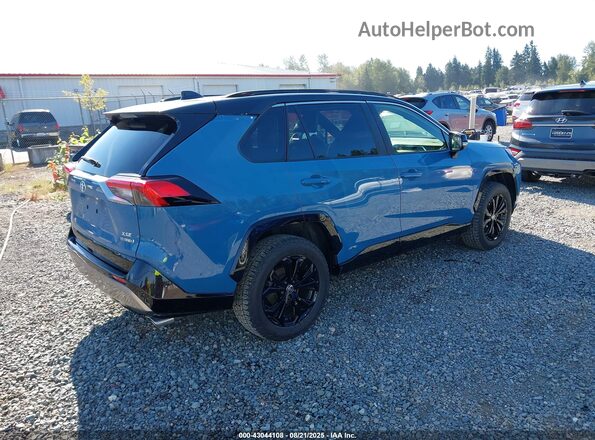 JTME6RFV9ND535369 2022 TOYOTA RAV4 HYBRID Синий Задняя правая четверть