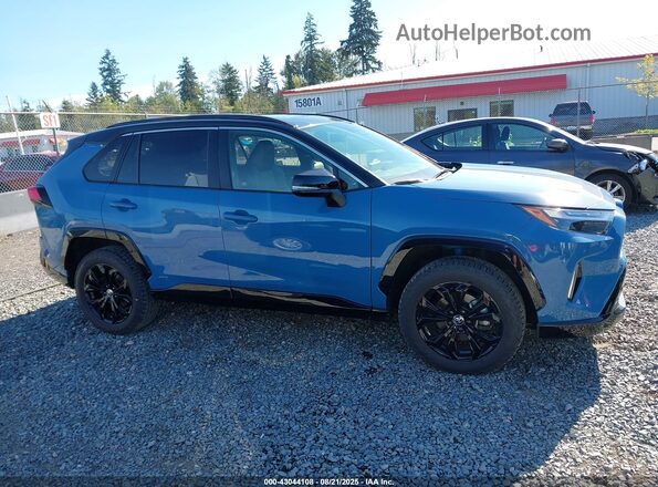 JTME6RFV9ND535369 2022 TOYOTA RAV4 HYBRID Синий Вид задней части салона