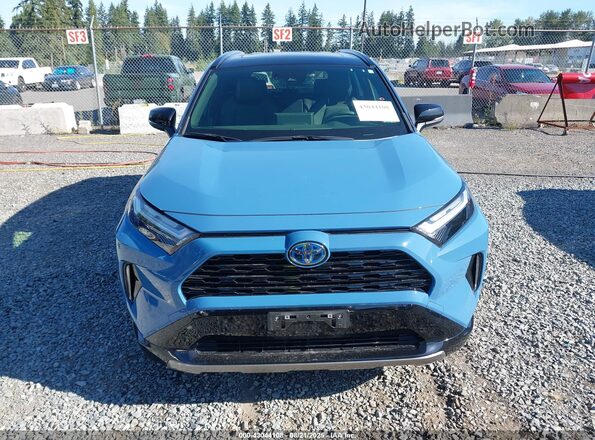 JTME6RFV9ND535369 2022 TOYOTA RAV4 HYBRID Синий Вид щитка приборов