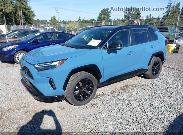JTME6RFV9ND535369 2022 TOYOTA RAV4 HYBRID Синий Передняя левая четверть