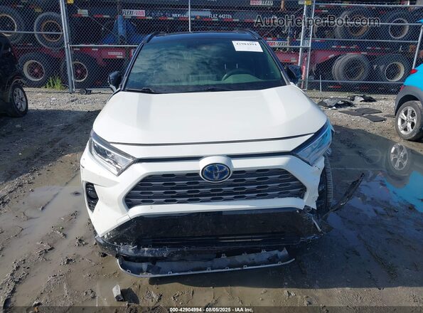 JTME6RFVXLD501549 2020 TOYOTA RAV4 HYBRID White Вид щитка приладів