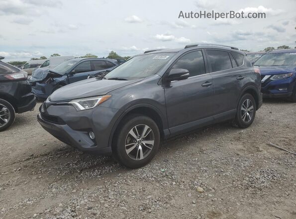 JTMWFREV5JJ171730 2018 TOYOTA RAV4 Gray Przód lewy