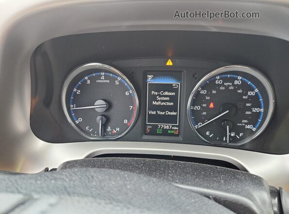 JTMYFREV5JJ734591 2018 TOYOTA LIMITED Белый Вид щитка приборов