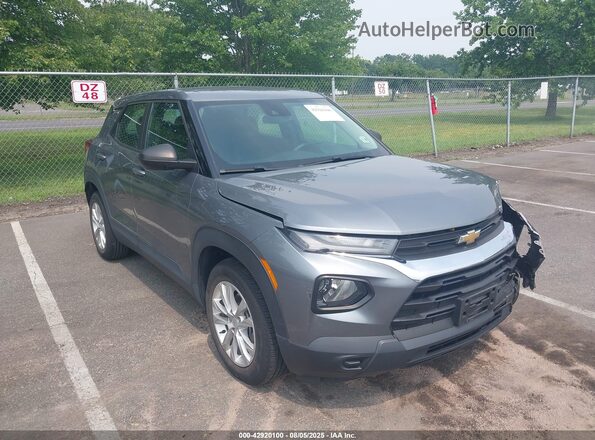 KL79MMS24MB124149 2021 CHEVROLET TRAILBLAZER Gray Передня права чверть