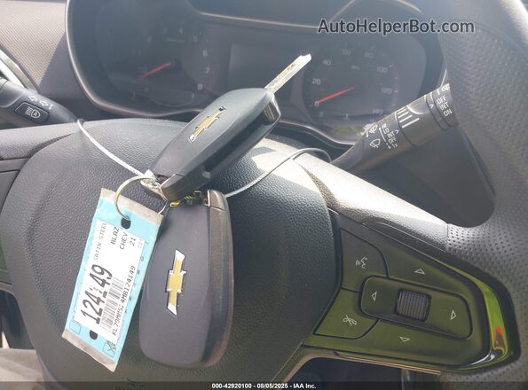 KL79MMS24MB124149 2021 CHEVROLET TRAILBLAZER Gray Вид панелі приладів