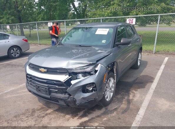 KL79MMS24MB124149 2021 CHEVROLET TRAILBLAZER Gray Передня ліва чверть