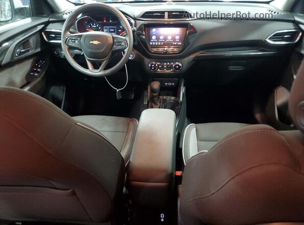 KL79MRSL6MB015391 2021 CHEVROLET TRAILBLAZER White Вид панелі приладів