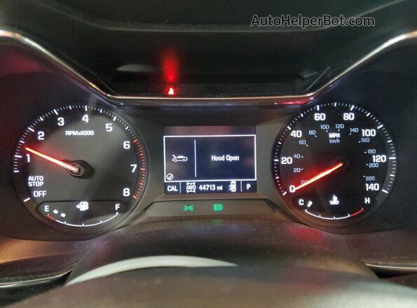 KL79MRSL6MB015391 2021 CHEVROLET TRAILBLAZER White Вид щитка приладів