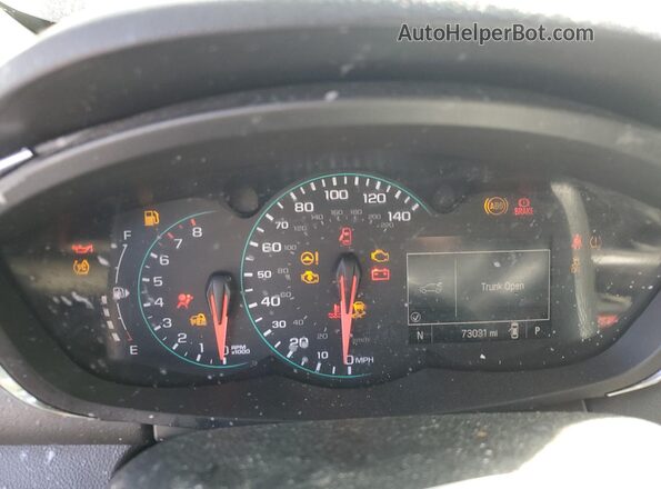 KL7CJLSB7JB600009 2018 CHEVROLET TRAX Серебряный Вид щитка приборов