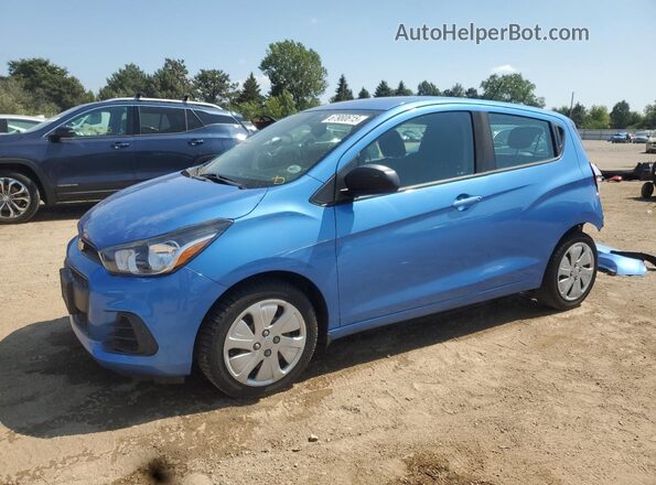 KL8CB6SA0JC475754 2018 CHEVROLET SPARK Blue Przód lewy