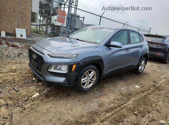 KM8K1CAA8MU661655 2021 HYUNDAI KONA Gray Առջևի ձախ երեք քառորդ տեսարան