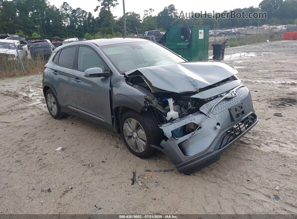 KM8K33AG1MU099001 2021 HYUNDAI KONA ELECTRIC Silver Front right