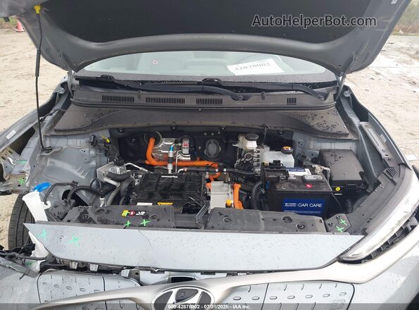 KM8K33AG1MU099001 2021 HYUNDAI KONA ELECTRIC Silver Rear view