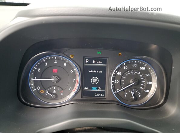 KM8K3CABXPU960250 2023 HYUNDAI KONA Black Widok zestawu wskaźników