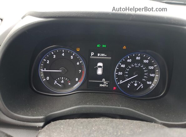 KM8K62AB2PU956310 2023 HYUNDAI KONA Gray Vista del cuadro de instrumentos