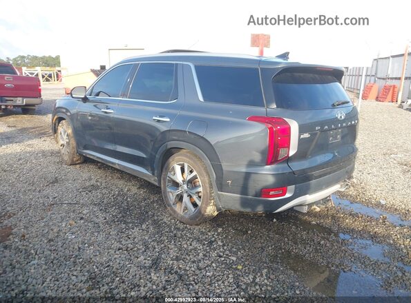 KM8R44HE2MU185598 2021 HYUNDAI PALISADE Gray Trasero izquierdo