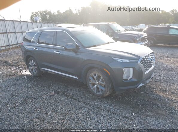 KM8R44HE2MU185598 2021 HYUNDAI PALISADE Gray Delantero derecho
