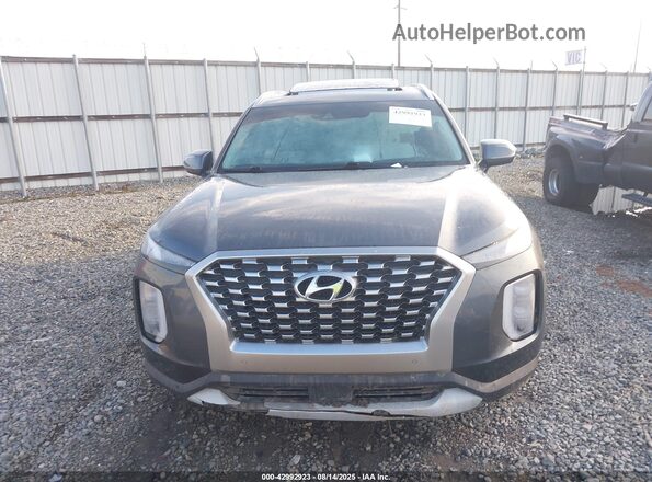KM8R44HE2MU185598 2021 HYUNDAI PALISADE Gray Vista del cuadro de instrumentos
