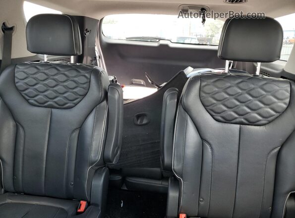 KM8R5DHE6MU317811 2021 HYUNDAI PALISADE Black უკანა სავარძლების ხედი