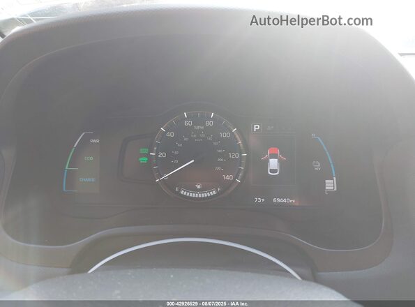 KMHC65LD1KU105838 2019 HYUNDAI IONIQ PLUG-IN HYBRID Серый Вид задних сидений