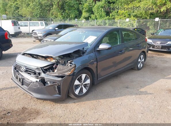 KMHC65LD1KU105838 2019 HYUNDAI IONIQ PLUG-IN HYBRID Серый Передняя левая четверть